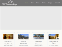 Tablet Screenshot of mtcharlestonlodge.com